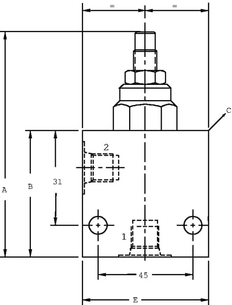 Danfoss - CP2084001 - Ueberdruckventil A06 E C 1/4" BSP