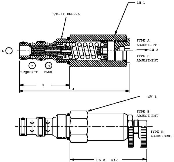 Danfoss - CP2408B0ED - Sequenzventil-Kartusche