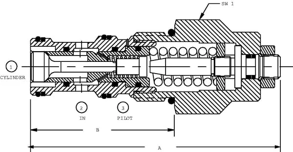 Danfoss - CP4411B0EA451 - Gegendruckpatrone