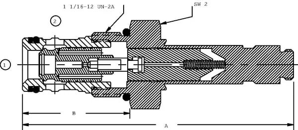 Danfoss - CP5011B0NC - Ventilpatrone 2/2