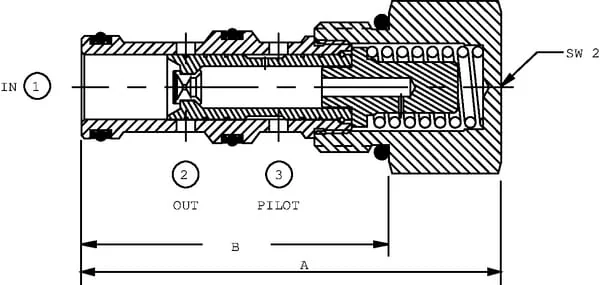 Danfoss - CP7001B0D - Druckausgleich CP 700-1-B-0-1