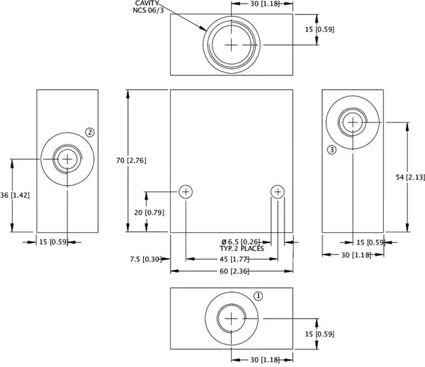 Danfoss - CP9063A06ANCS - Aluminiumgehaeuse NCS 06/3 3/8