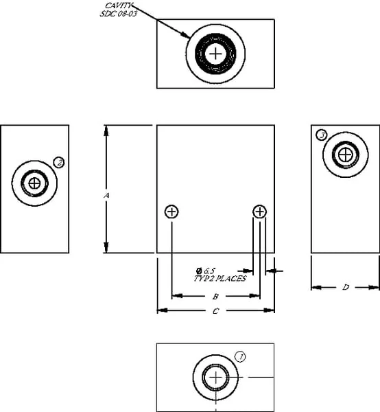 Danfoss - CP983A06M - Aluminiumgehaeuse SDC 8-3 -A-06 (3/8")