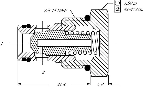 Danfoss - CV10NP03B350 - Rueckschlagventil CV10-NP-03-B00-35