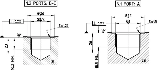 Danfoss - KRVB002 - Rücklaufblock 2x3/4" 1x1"