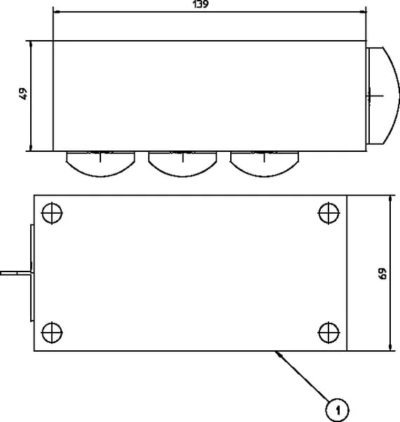 Danfoss - KRVB003 - Ruecklaufverschraubung 3x3/4" 1x1"