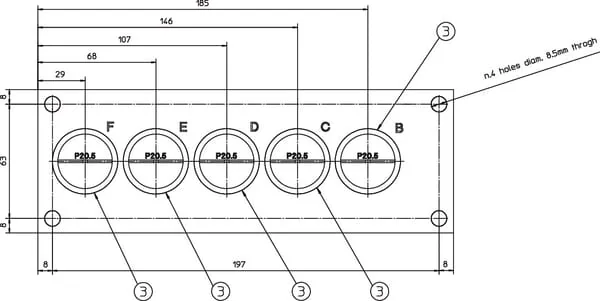 Danfoss - KRVB005 - Ruecklaufverschraubung 5x3/4" 1x1"1/2
