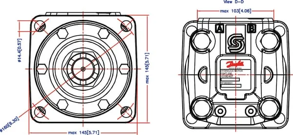 Danfoss - OMT315151B3015 - Orbitmotor Konische Welle 1:10