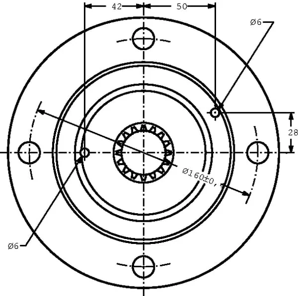 Danfoss - OMTS160151B3036 - Orbitmotor Kurz