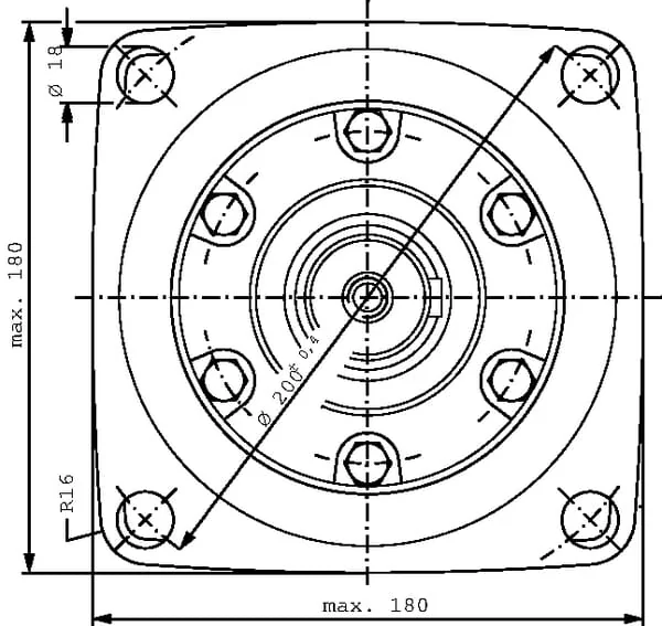Danfoss - OMTW400151B0310 - Radmotor Welle Diameter 45 Konisch 151B0310
