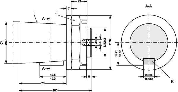 Danfoss - OMVW315151B3120 - Radmotor, Welle Diameter 60 Konisch