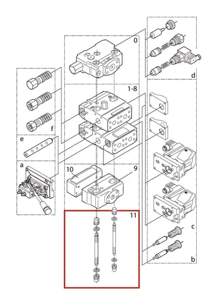 Danfoss - PVG120155G8044 - Montagesatz PVGI 4-155G8044