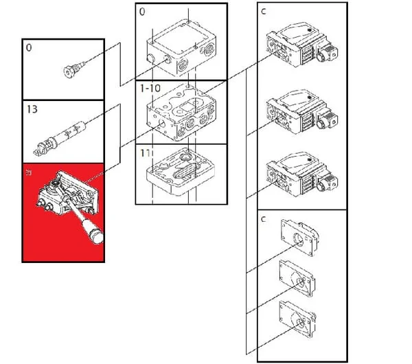 Danfoss - PVG3211077262 - Griff M8 PVG32 11077262