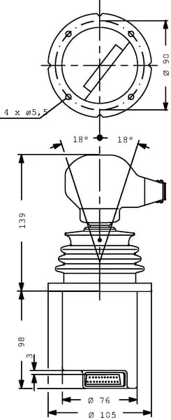 Danfoss - PVRET162F1315 - Joystick Serie 2