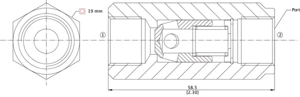 Danfoss - RS065G04 - Rückschlagventil Rs06/5G-04