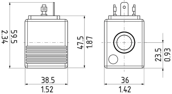 Danfoss - SD9M16230A26WDN - Spule M16, 230V AC, 22W DN
