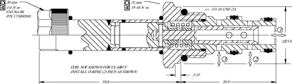 Danfoss - SV08230212DDNB00 - Steuerventil 3/2, 10L 230 BA