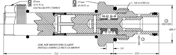 Danfoss - SV1022020000B00 - Kartuschenventil 2/2 SV10-22-02-0
