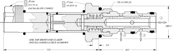Danfoss - SV1023020000B00 - Kartusche 3/2 Steuerung SV10-23-02-0