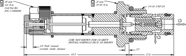 Danfoss - SVP08NOR00B00 - Patronenventil 2/2 SVP08-NOR-00-B-00