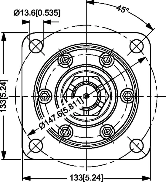 Danfoss - TMKW200151F6011 - Radmotor, Welle Diameter 1,5" Konisch