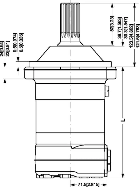 Danfoss - TMT630151Z3015 - Orbitmotor Tmt630