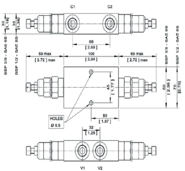 Danfoss - VCB06EN3BDF12210 - Gegendruckventil