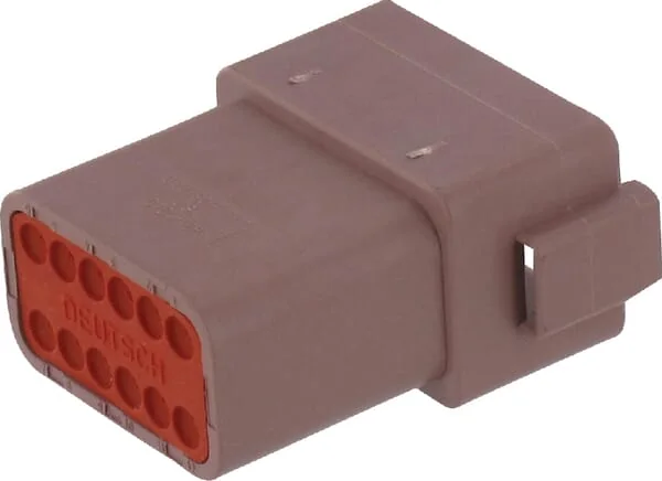 Deutsch - DSDT0412PD - Steckergehaeuse 12 P. Maennlich DT