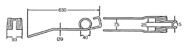 Deutz Fahr - VF16504331 - Federzinke