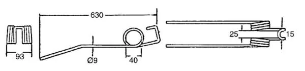 Deutz Fahr - VF1650433386 - Federzinke