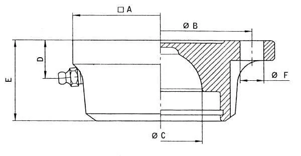Di Natale Bertelli - TC945B - Kompletter Kugelkopfgelenk Diameter 45 Square