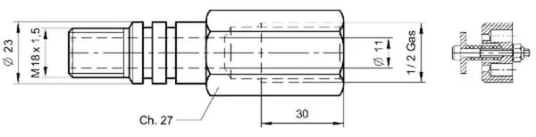 Di Natale Bertelli - TC9865 - Schlauchbruchventil TC65 L Bis Diameter 50