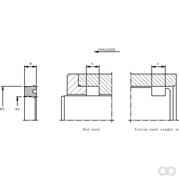 Dichtomatik - SA364458UN - Dichtung 44x36x5,3 Mm