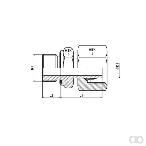 Dicsa - EGESD20SR34RVS - Schneidringkupplung 20S R3/4