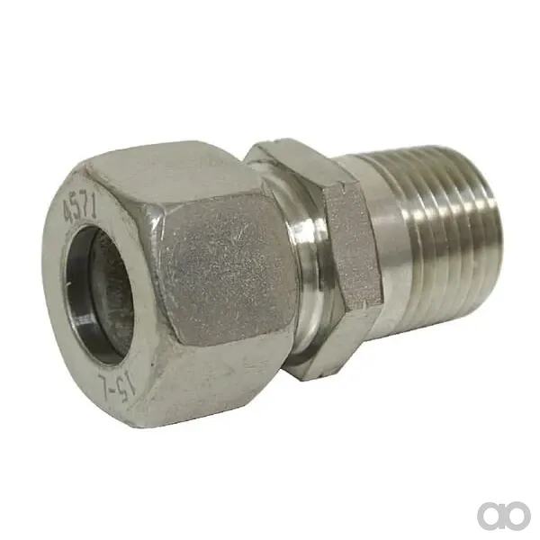 Dicsa - GEV8L38NPTRVS - Schraubverbindung 8L 3/8 NPT Rostfrei