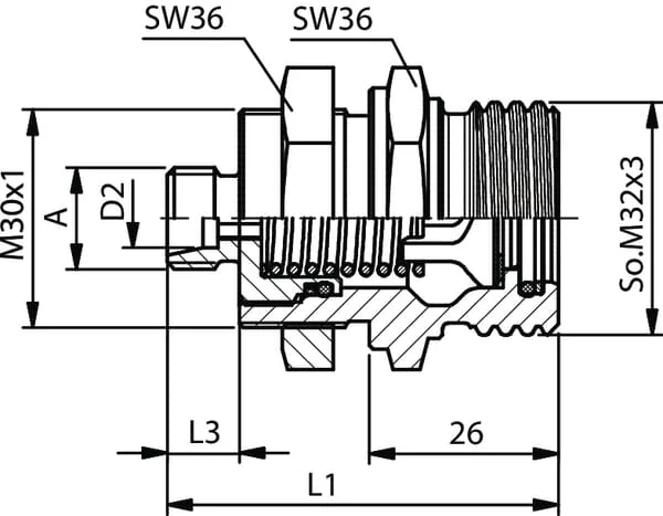 DNP - RSF08S18 - Kupplung Weiblich 10s