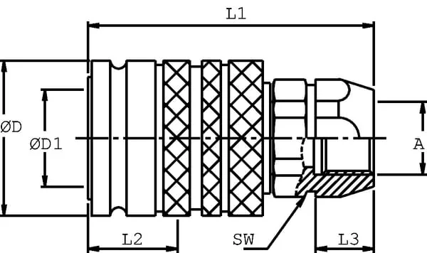 DNP - SKPF12D18 - Kupplung weiblich 1/2- M18x1,5