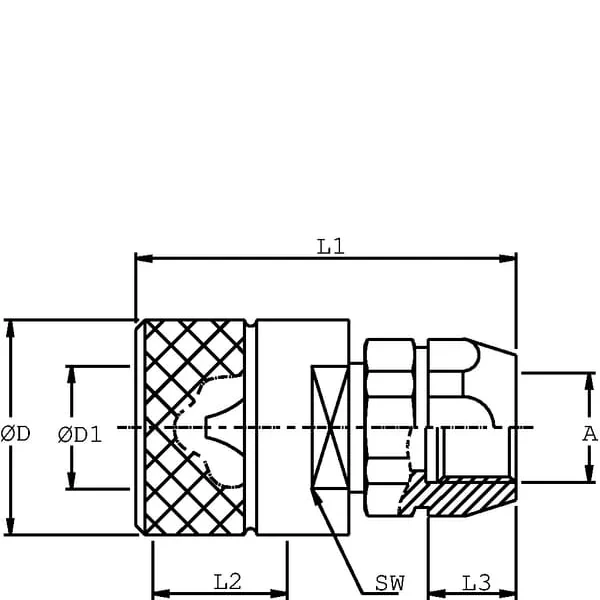 DNP - SKSM12D22 - Hydraulikkupplung