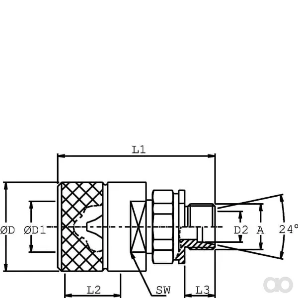 DNP - SKSM12L14 - Hydraulikkupplung