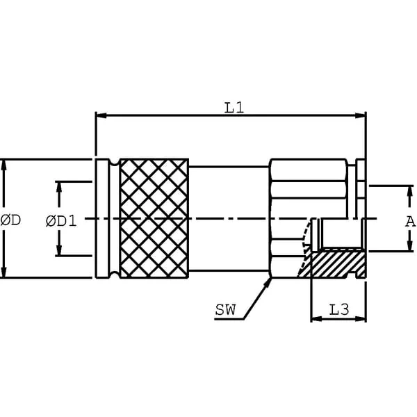 DNP - SKVF25C20 - Schnellkupplung Weiblich 1 - 1 1/4" BSP