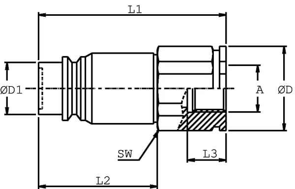 DNP - SKVM12C08 - Stecknippel IN 1/2 1/2" BSP