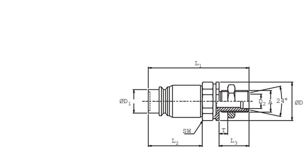 DNP - SKVM12N22 - Schnellkupplung Innengewinde M 1/2 FFXM22M