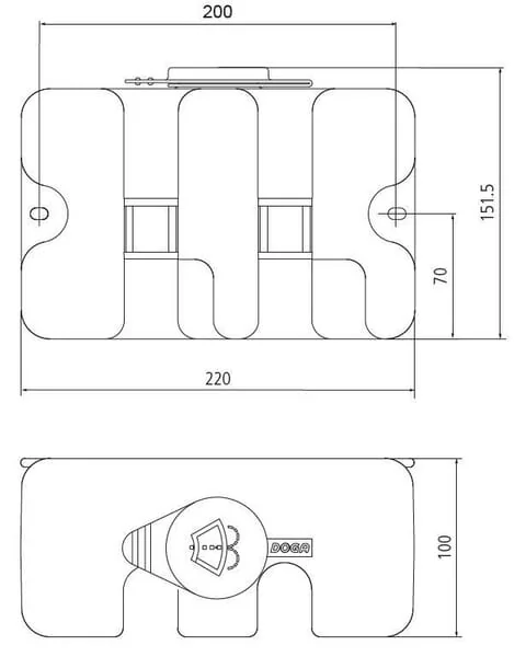 Doga - 23210013000 - Scheibenwaschbehaelter