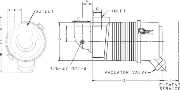 Donaldson - G042545 - Kompletter Luftfilter Donaldson
