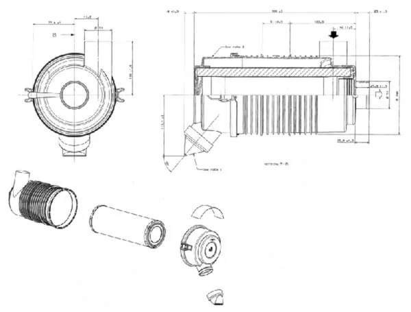 Donaldson - G057504 - Luftfilter Komplett Donaldson