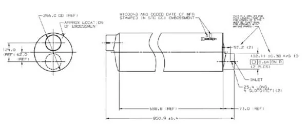 Donaldson - M100048 - Auspuffschalldaempfer
