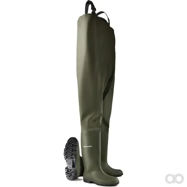 Dunlop - 388VP48 - Extra Hohe Stiefel UK: 13, Gruen, PVC Dunlop