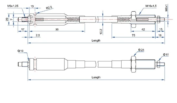 Dura - AK400 - Kabel L=4000mm