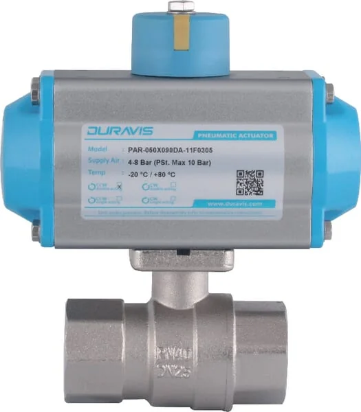 Duravis - BLV080DA - Pneumatischer Kugelhahn 3" D.A.