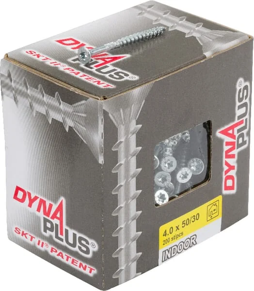 DYNAPLUS - USPKTX45030VZ - Universalschraube Verzinkt Packung TX-20 4.0x50-30